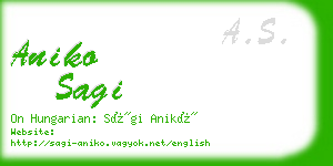 aniko sagi business card